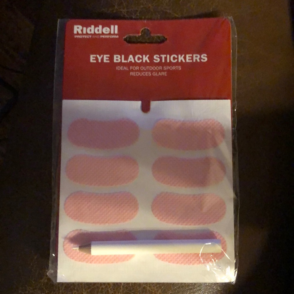 Riddell Eye Black Stickers Nwt
